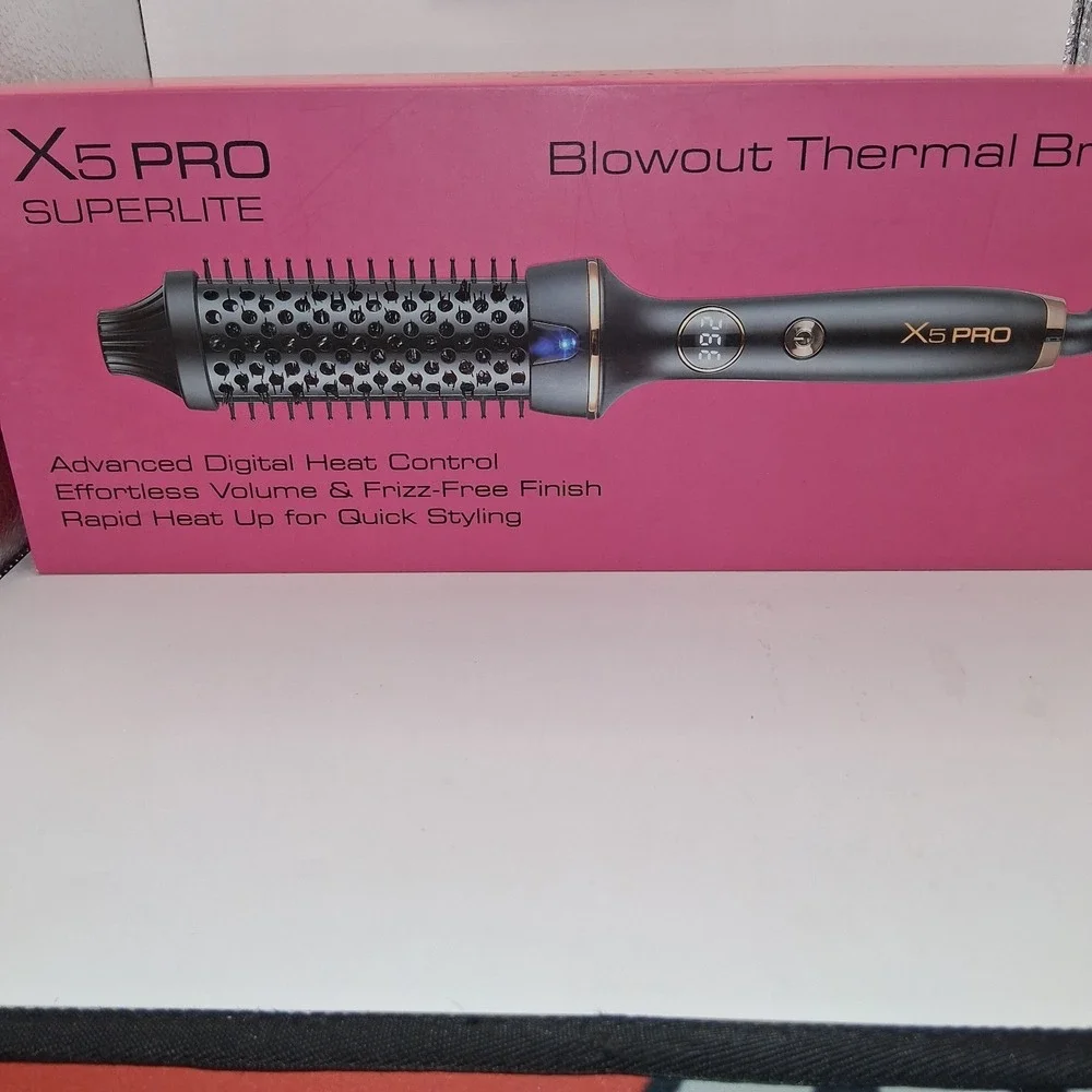 X5 PRO Superlite Blowout Thermal Hot Air Brush 1.5in/38mm Ceramic 410°F 65W